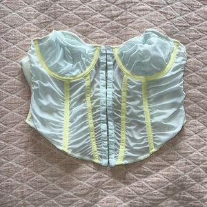 Urban Outfitters Corset Neon Top